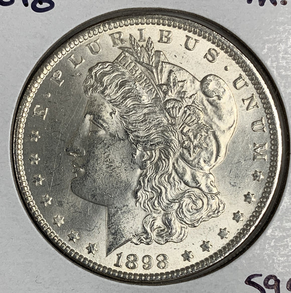 1898 Morgan Silver Dollar, MS60+