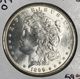 1899-O Morgan Silver Dollar, MS60+