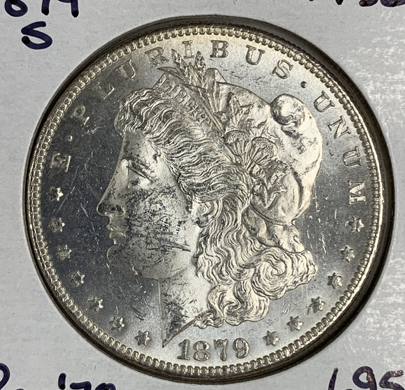 1879-S REV '78 Morgan Silver Dollar, MS62