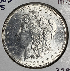 1885-S Morgan Silver Dollar, MS60+