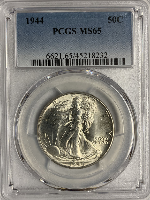 1944 Walking Liberty Half, MS65 PCGS