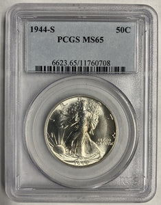 1944-S Walking Liberty Half, MS65 PCGS