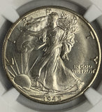 1945-D Walking Liberty Half, MS65 NGC