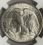 1945-D Walking Liberty Half, MS65 NGC