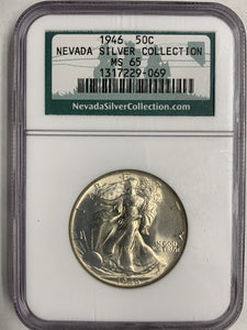 1946 Walking Liberty Half, MS65 NGC