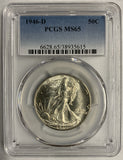 1946-D Walking Liberty Half, MS65 PCGS