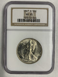 1947-D Walking Liberty Half, MS65 NGC