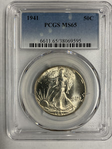 1941  Walking Liberty Half, MS65 PCGS