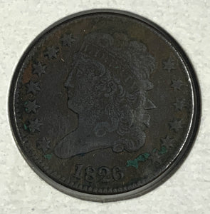 1826 Half Cent, VF