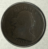 1808 Half Cent, AG