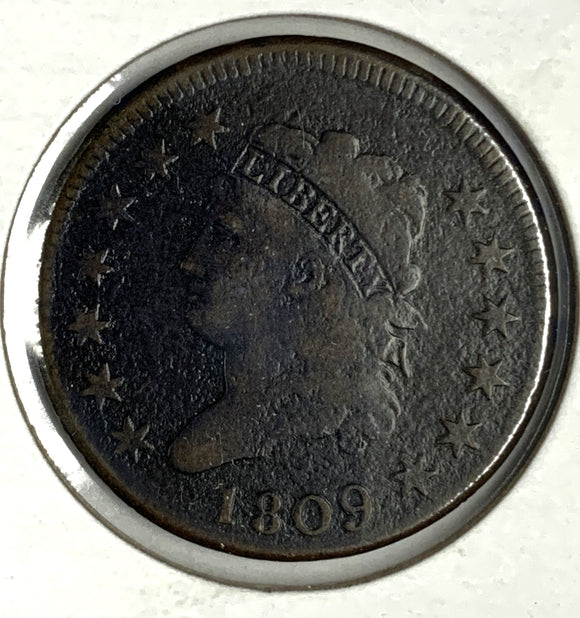 1809 Large Cent, Fine