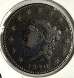 1820 Large Cent, VF