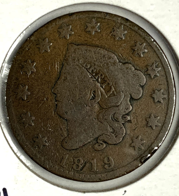 1819 Large Cent, Fine