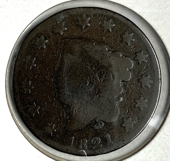 1821 Large Cent, Good