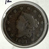 1823/2 Large Cent, VG