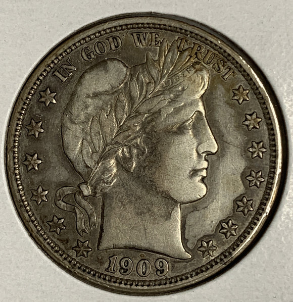 1909 Barber Half Dollar, AU