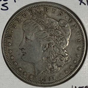 1884-S Morgan Silver Dollar, XF