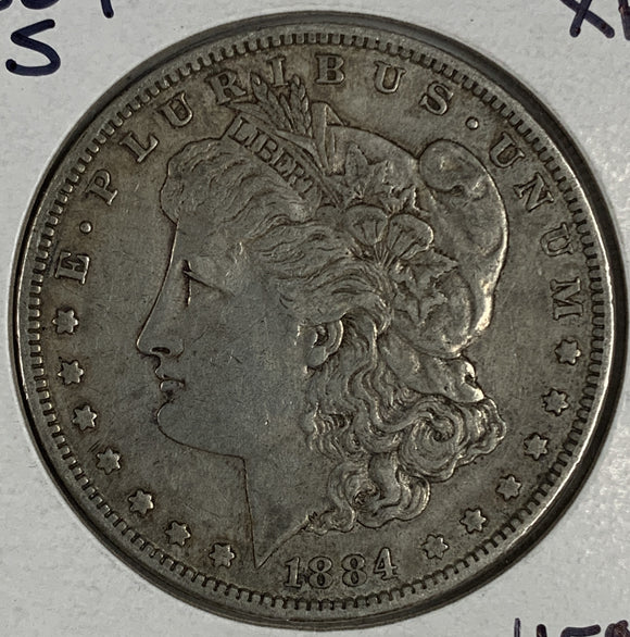 1884-S Morgan Silver Dollar, XF