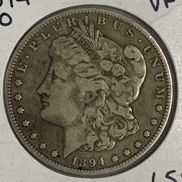 1894-O Morgan Silver Dollar, VF