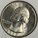 1937 Washington Quarter, MS60+