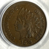 1871 Indian Head Cent, AU53 PCGS