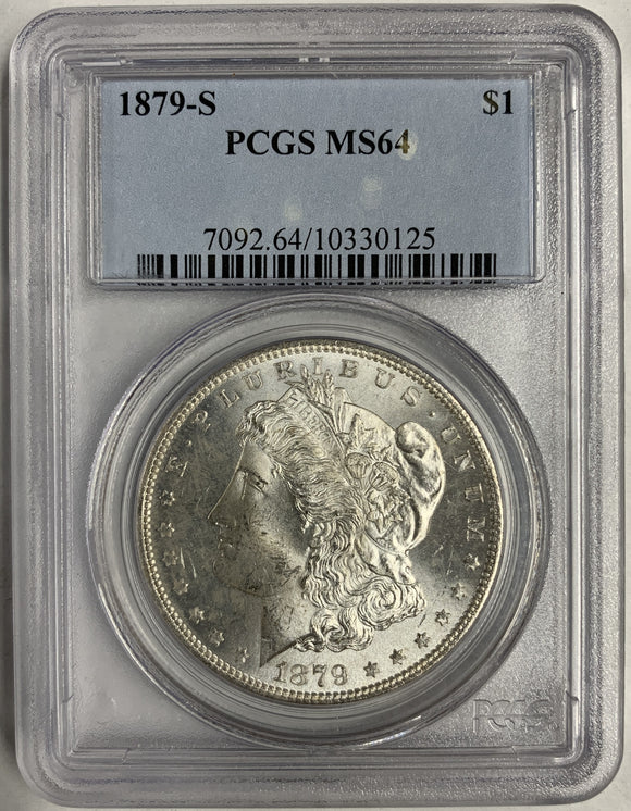 1879-S Morgan Silver Dollar, MS64 PCGS