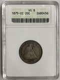 1875-CC 20ct VG8 ANACS