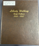 Liberty Walking Half Dollar Partial set, 1934-1947 P,D,S ( no 38-d) (8540)