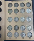 Liberty Walking Half Dollar Partial set, 1934-1947 P,D,S ( no 38-d) (8540)