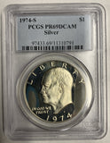 1974-S Proof Eisenhower Dollar PR69DCAM PCGS