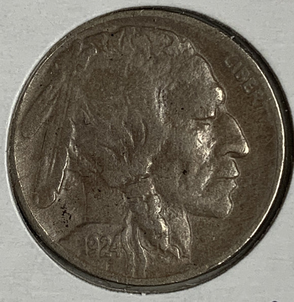 1924-D Buffalo Nickel, VF