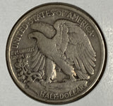 1918-D Walking Liberty Half Dollar, VF