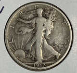 1917-S OBV. Walking Liberty Half Dollar, Fine