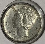 1920-D Mercury Head Dime, MS60+.