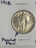 1918 Standing Liberty Quarter, AU