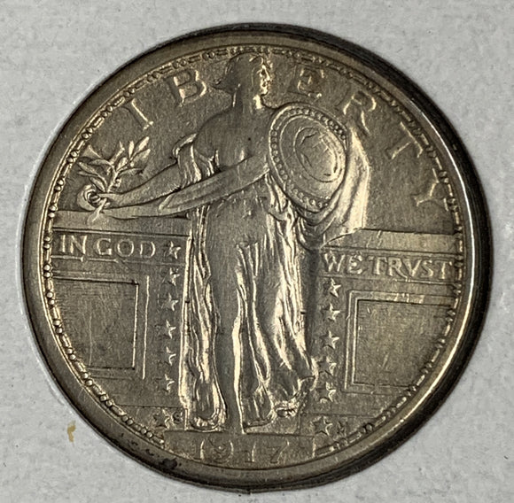 1917-S T-1 Standing Liberty Quarter, XF+