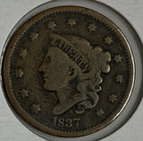 1837 Large Cent, Fine