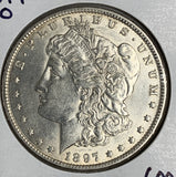 1897-O Morgan Silver Dollar, AU58,