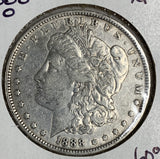 1888-O Morgan Silver Dollar, XF