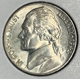 1943/2-P Jefferson Nickel, MS60+