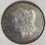 1897-O Morgan Silver Dollar, MS60+ Details.