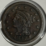 1847 Large Cent AU