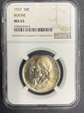 1937 Boone Commemorative Half MS65 NGC, 