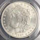 1887 Morgan Silver Dollar, MS66 PCGS