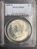 1898-O Morgan Silver Dollar, MS66 PCGS