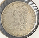 1835 Capped Bust Half Dollar, XF+, O-101, R-1