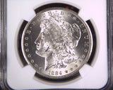 1884-CC Morgan Silver Dollar, MS64 NGC (16589)