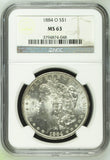 1884-O Morgan Silver Dollar MS63 NGC (16054)