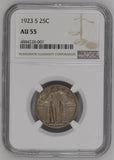 1923-S Standing Liberty Quarter, AU55. NGC (15250)