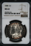 1888 Morgan Silver Dollar, MS63 NGC, (4964904-044)